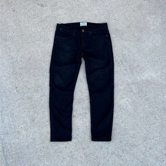 Acne Studios Black Max Stay Cash Stretch Denim - Picture 1 of 3